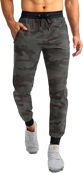 Men's Lightweight Jogger Pants - Green Camo
